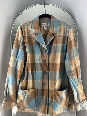 Vintage Pendleton Blue and Brown 49er Jacket
